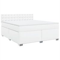 cama tapizada 200x180x1005 cm tejido - blanco