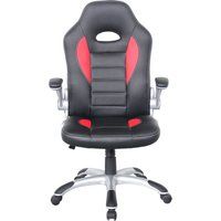 alphason talladega gaming chair - black  red black