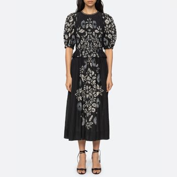 Sea New York Thea Printed Cotton-Blend Gauze Dress - US 6/ UK 10