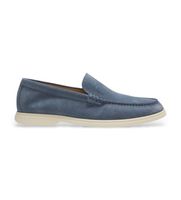 boss para hombre 50543083 mocasines de piel sienne azul 44 plano ante ninguno casual