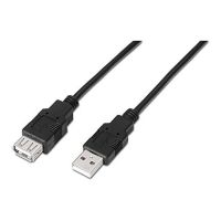 nanocable cable prolongador usb 20 tipo a machohembra 1m negro