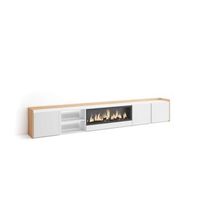 mueble tv arriate-02 con chimenea y almacenaje