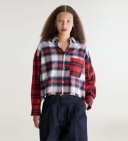 bellerose para mujer bw262421 c1459 camisa jonnie rojo xxs casual algodon manga larga