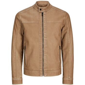 Jack & Jones Cazadora de cuero 12273244 WARNER-SAFARI para hombre