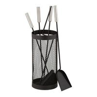 juego de chimenea de 5 piezas en cubo