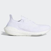 adidas ultra boost 21 running shoes - ftwr whiteftwr whitegrey three - us 85uk 8