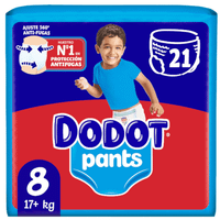 dodot pants panales braguita bebe seco t8 17 kg 21 uds
