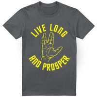 star trek camiseta live long para hombre