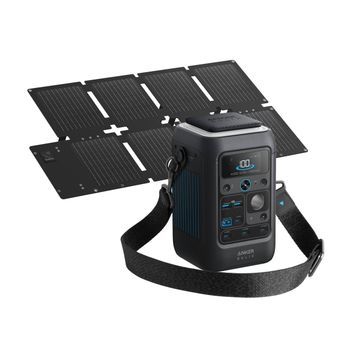 Kit Anker Solix C300x Dc Con Panel Solar 60w - Salida Cc 300w
