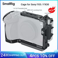 jaula smallrig para camara sony fx30fx3 kit de aparejo con abrazadera de cable zapata fria accesorios de riel nato para luz de microfono 4183
