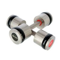 halteres chromes 2x10 kg elements en silicone hms premium hh10
