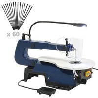 sierra de calar electrica con pedal y luz led 125 w vidaxl
