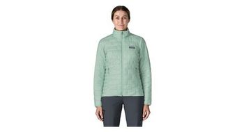 Chaqueta acolchada patagonia nano puff verde mujer