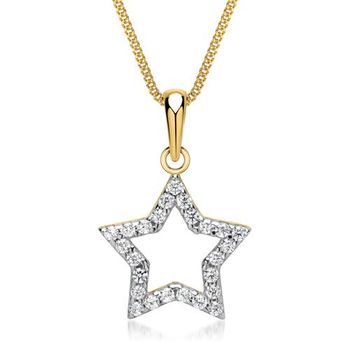 Cadena de oro con colgante fino oro amarillo