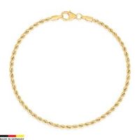 pulsera tipo cordon oro de 8 quilates con un grosor de 21 mm