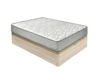 pack colchon viscoelastico brisa  canape madera abatible 90x190 con montaje incluido color cambria