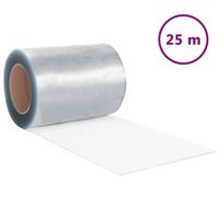 rollo de cortina de tiras pvc 26mm x 300mm 25 m vidaxl
