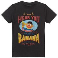 sesame street camiseta banana in my ear para mujer
