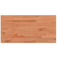 tablero rectangular de madera maciza de haya 100x50x15 cm vidaxl