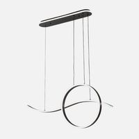 fabrilamp colgante style negro 205w 3000 4000 6000k 17940lm c luz ambiente
