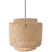 lampara de techo de  bambu - lampara colgante diseno boho bali- hya natural