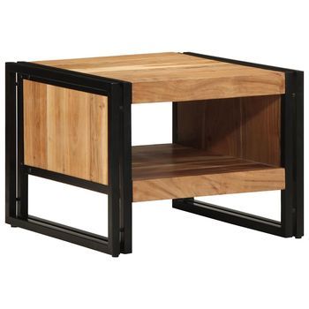 Mesa De Centro Madera Maciza De Acacia 50x50x38 Cm