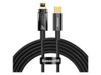 cable usb-c a lightning - baseus explorer lightning 2m 20w apagado automatico carga ultrarrapida negro