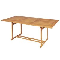 conjunto de comedor de jardin 9 piezas madera maciza de teca