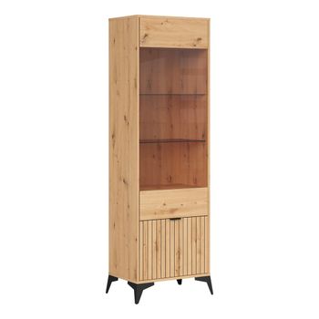 Vitrina 2 puertas tableros de aglomerado laminados madera