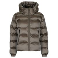 superdry abrigo de plumas hooded shine puffer jacket para mujer