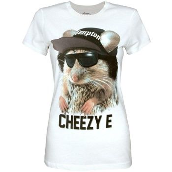 Goodie Two Sleeves Camiseta Cheezy E para mujer