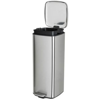 Papelera 30l acero inoxidable cubo extraíble