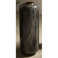 jarron imit marmol negro y beige 80 cms 30dx80 cms