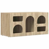mueble de tv elst 80 x 35 x 40 cm roble sonoma vidaxl