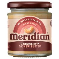 meridian crunchy cashew butter