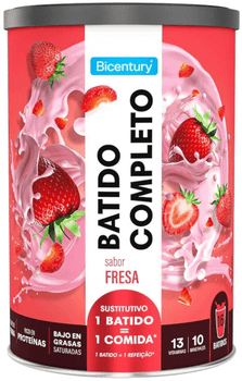 Bicentury Batido Completo Fresa 16 Batidos