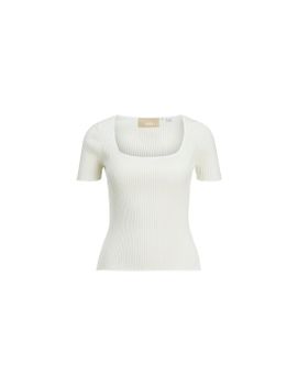 Camiseta Jack & Jones Jxsky Ss Knit Cloud Dancer