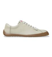 camper para mujer k201940-013 zapatillas de piel peu path beige 40 plano cordones casual