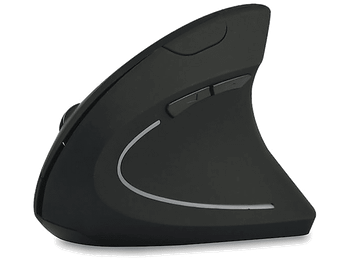 Ratón inalámbrico - Acer Vertical Wireless Mouse, Inalámbrico, 6 botones, 1600 dpi, Negro