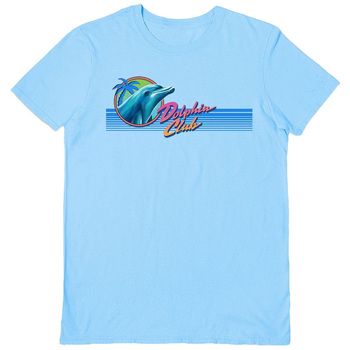 Steven Rhodes Camiseta manga larga Dolphin Club para mujer