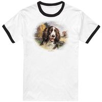 wildlife camiseta springer spaniel para hombre