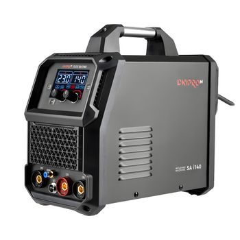 Dnipro-m Soldador Mig Mag Inverter 140a Sa I140, Gas Y Sin Gas Flux, Mma Y Lift Tig, Hilo 0,8-1,0 Mm, Funciona Desde 160v, Pantalla Led