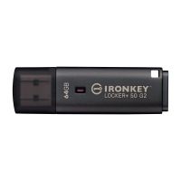 memoria usb kingston ironkey locker plus 50 g2 64gb cifrado aes-256 fips 197