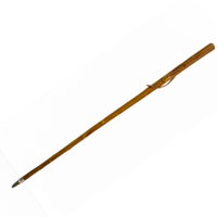 hotred baston de madera con punta de metal 127cm soporte senderismo y versatilidad para sus pasos marca allpercom