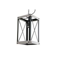 lampara techo metal metal 25x25x43 e27 marron
