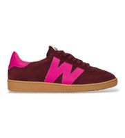 wonders para mujer ap-2001570312292 zapatillas de piel nubia 01 burdeos 41 plano serraje cordones casual granate