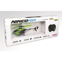 ninco - helicoptero radio control whip 2 con luz frontal y radio por infrarrojos 2 canales 21x95x15 cm nh90137