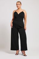 yours london mono negro de tirantes strass mujer curvy y tallas grandes yours london