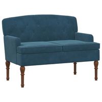 sofa amoroso con botones acolchados azul 111 x 65 x 79 cm vidaxl