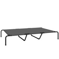 pawhut cama para perros de exterior cama elevada para perros grandes con malla lavable y armazon de acero 152 x 94 x 23 cm gris   aosom espana